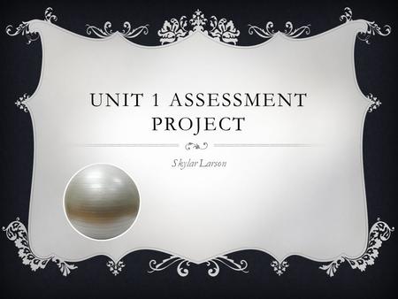 UNIT 1 ASSESSMENT PROJECT Skylar Larson. 0.00 seconds 1.50 seconds1.00 seconds 0.50 seconds 3.50 seconds3.00 seconds2.50 seconds2.00 seconds.