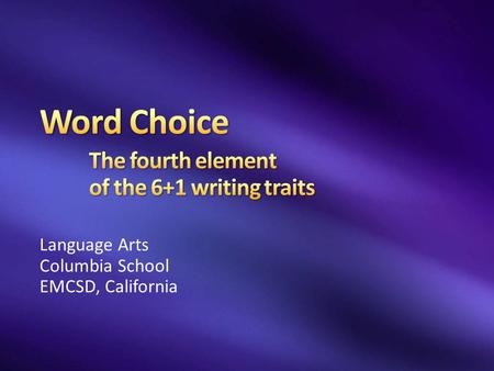 Language Arts Columbia School EMCSD, California. In this video clip you’re going to see a blind man sitting on a wide sidewalk. He has a tin can and is.