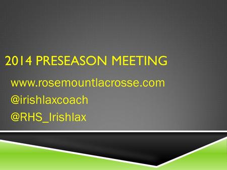 2014 PRESEASON