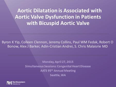 Simultaneous Sessions: Congenital Heart Disease