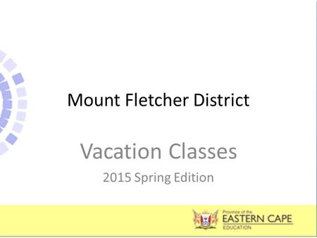 Mount Fletcher District