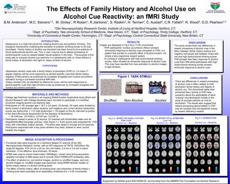 RESULTS Images are displayed in Fig 2 at p < 0.05 uncorrected. FHP participants’ nucleus accumbens (NAcc) showed diminished response to alcohol cues compared.