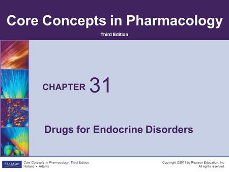 Drugs for Endocrine Disorders