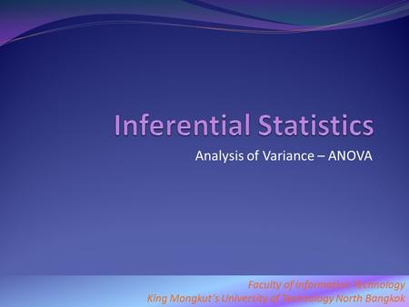 Inferential Statistics