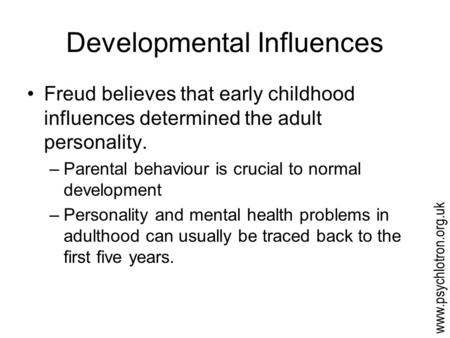 Developmental Influences