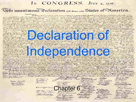 Declaration of Independence