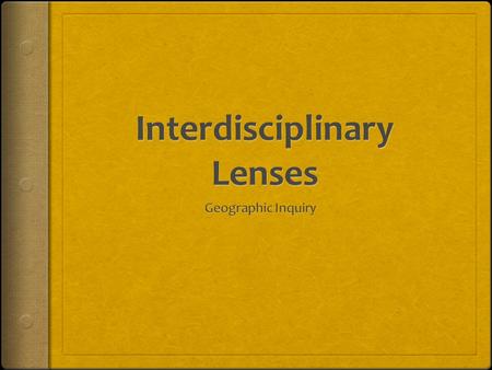 The Need for the Full Picture  When we examine issues in isolation, we risk not getting the “full picture”  We must analyze issues from an interdisciplinary.