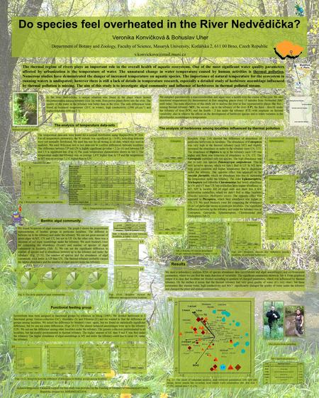 Do species feel overheated in the River Nedvědička? Veronika Konvičková & Bohuslav Uher Department of Botany and Zoology, Faculty of Science, Masaryk University,