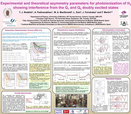 Experimental and theoretical asymmetry parameters for photoionization of H 2 showing interference from the Q 1 and Q 2 doubly excited states T. J. Reddish.