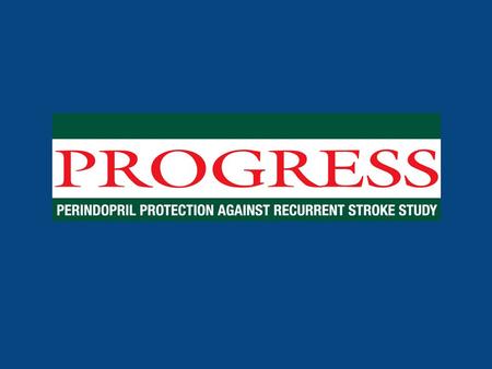 Aim To determine the effects of a Coversyl- based blood pressure lowering regimen on the risk of recurrent stroke among patients with a history of stroke.