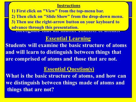 Notes Science Tennessee SPI Objective: