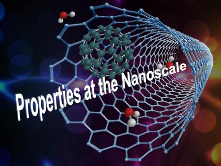 Factors Influencing Properties MacroscaleNanoscale Surface area to volume ratioSmallVery large GravityVery importantLess important Electromagnetic forcesLess.