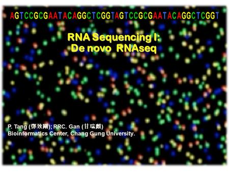 RNA Sequencing I: De novo RNAseq