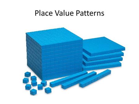 Place Value Patterns.