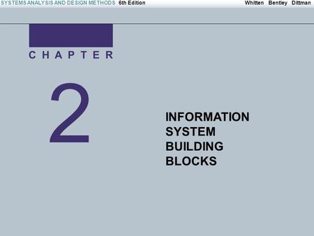 Copyright © 2004 The McGraw-Hill Companies. All Rights reserved Whitten Bentley DittmanSYSTEMS ANALYSIS AND DESIGN METHODS6th Edition Irwin/McGraw-Hill.