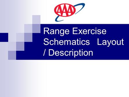 Range Exercise Schematics Layout / Description. Preparation of the Student Deliver briefing on each exercise to be performed and learning outcomes. Establish.