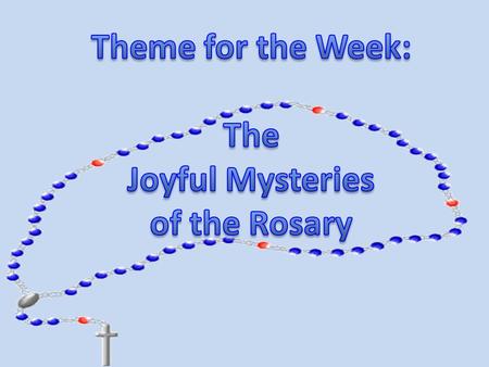 The Joyful Mysteries begin with the angel Gabriel saying to Mary that she is going to be the mother of Jesus. Mary then visits her cousin Elizabeth to.