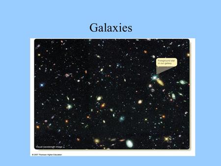 Galaxies. There are three basic types of galaxies: Spirals Ellipticals Irregulars.