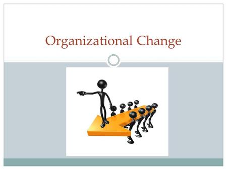 Organizational Change. “It’s not so much that we’re afraid of change, or so in love with the old ways, but it’s the place in between that we fear… it’s.