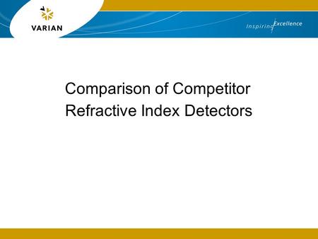 Comparison of Competitor