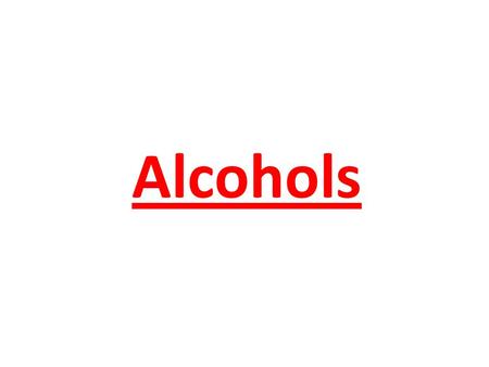 Alcohols. 2 Structure of Water and Methanol Oxygen is sp 3 hybridized and tetrahedral. The H—O—H angle in water is 104.5°. The C—O—H angle in methyl alcohol.