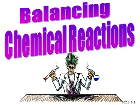 SC10 3-1 SC10 3-2 Word Equation: Zinc + Sulphur  Zinc sulphide Products: What is produced by the reaction  Chemical equations describe chemical reactions.