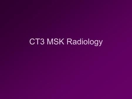 CT3 MSK Radiology. 1 1 A 39y.o. goalkeeper falls over playing for the local club. Name of fracture? Galeazzi Distinguishing features? # Radius, Dislocated.