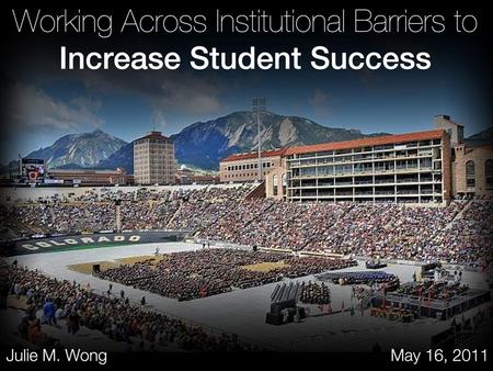 Student Success Two Campuses –San Diego State University –University of Texas at El Paso Barriers Strategy.