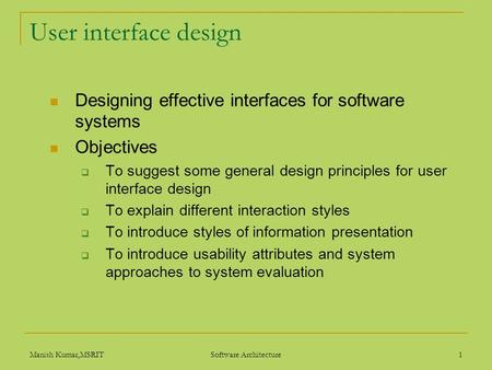 Software Architecture