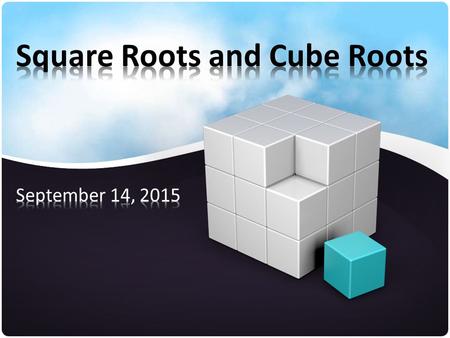 Square Root The square root of a nonnegative number is a number that, when multiplied by itself, is equal to that nonnegative number. Square roots have.