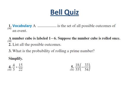 Bell Quiz.