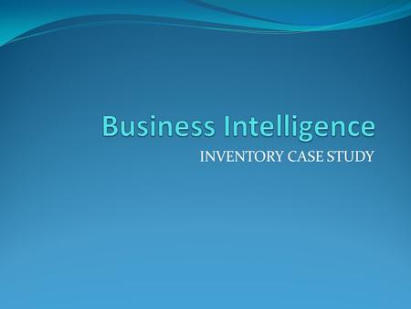 INVENTORY CASE STUDY. Introduction Optimized inventory levels in stores can have a major impact on chain profitability: minimize out-of-stocks reduce.