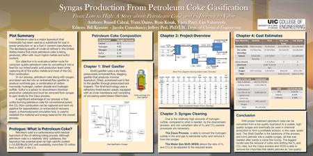 Plot Summary Petroleum coke is a major byproduct that historically has been used as a substitute for coal in power production or as a fuel in cement manufacture.