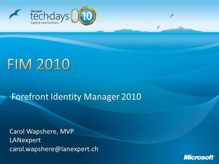 Presentation_title Forefront Identity Manager 2010