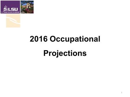 1 2016 Occupational Projections. 2 General Methodology Forecast employment for 855 Industry/Region combinations Evaluate industry forecasts Use staffing.