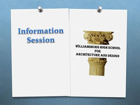 O Founded in 2004 O Small high school with approximately 600 students O Curriculum emphasizes architecture, design & technology.