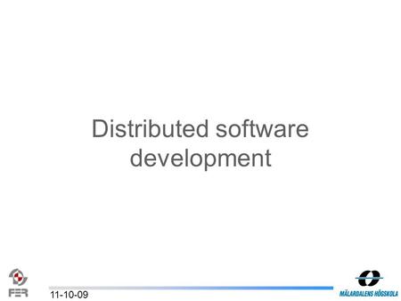 Distributed software development