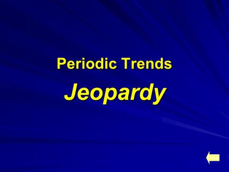 Periodic Trends Jeopardy. Atomic Radius Ionic Radius Ionization Energy FamiliesVocabulary Assorted Questions 100 200 300 400 500 Boa rd.