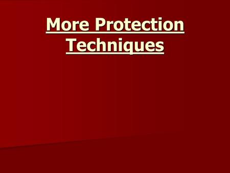 More Protection Techniques. Direct Electrical Protection When a metal corrodes it loses electrons (oxidation). If electrons could be ‘pushed’ back onto.