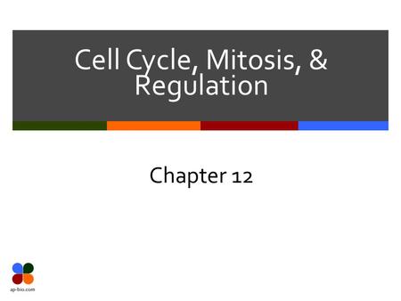 Cell Cycle, Mitosis, & Regulation Chapter 12. Slide 2 of 36 Genome.