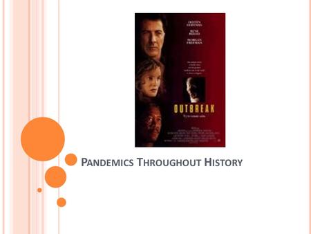 P ANDEMICS T HROUGHOUT H ISTORY. A pandemic is defined as an unusually high outbreak of a new infectious disease that is spreading through the human population.