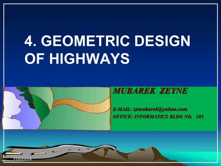 4. GEOMETRIC DESIGN OF HIGHWAYS