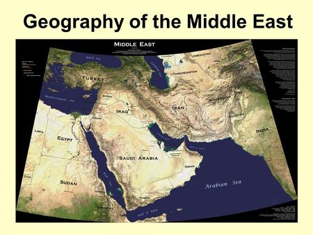 Geography of the Middle East. - Middle East as tricontinental hub between Europe, Asia, & Africa - Geopolitical significance - Birthplace of three monotheistic.