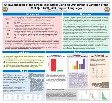 Additional Statistical Investigations A paired t-test was performed to evaluate whether a perceptual learning process occurs between the initial baseline.