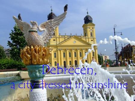 Debrecen, a city dressed in sunshine. … or coated in snow.