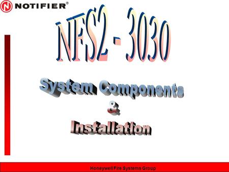 NFS2 - 3030 System Components & Installation.