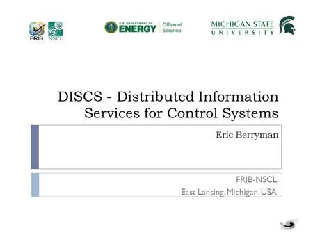 DISCS - Distributed Information Services for Control Systems