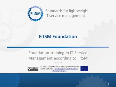 Foundation training in IT Service Management according to FitSM