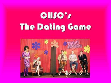 CHSC’s The Dating Game Sarah Barber & Eunjae Kim.