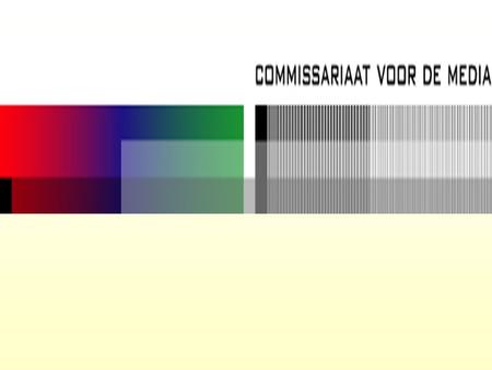 Programme performance of public service broadcasting and its mission in the digital age Commissariaat voor de Media 17 th EPRA Naples 8 May 2003.